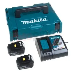 Batteries 18V 5,0Ah (x2) Et Chargeur Makita 197624-2