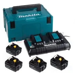 Batteries 18V 5,0Ah (x4) Et Chargeur Makita 9WZBGAA0
