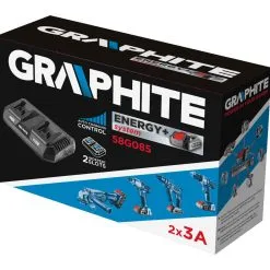 Chargeur 18V 2 Ports Graphite Energy+ 58G085 -Travail sans fil Soldes Magasin chargeur 18v 2 ports graphite energy 58g085 130944