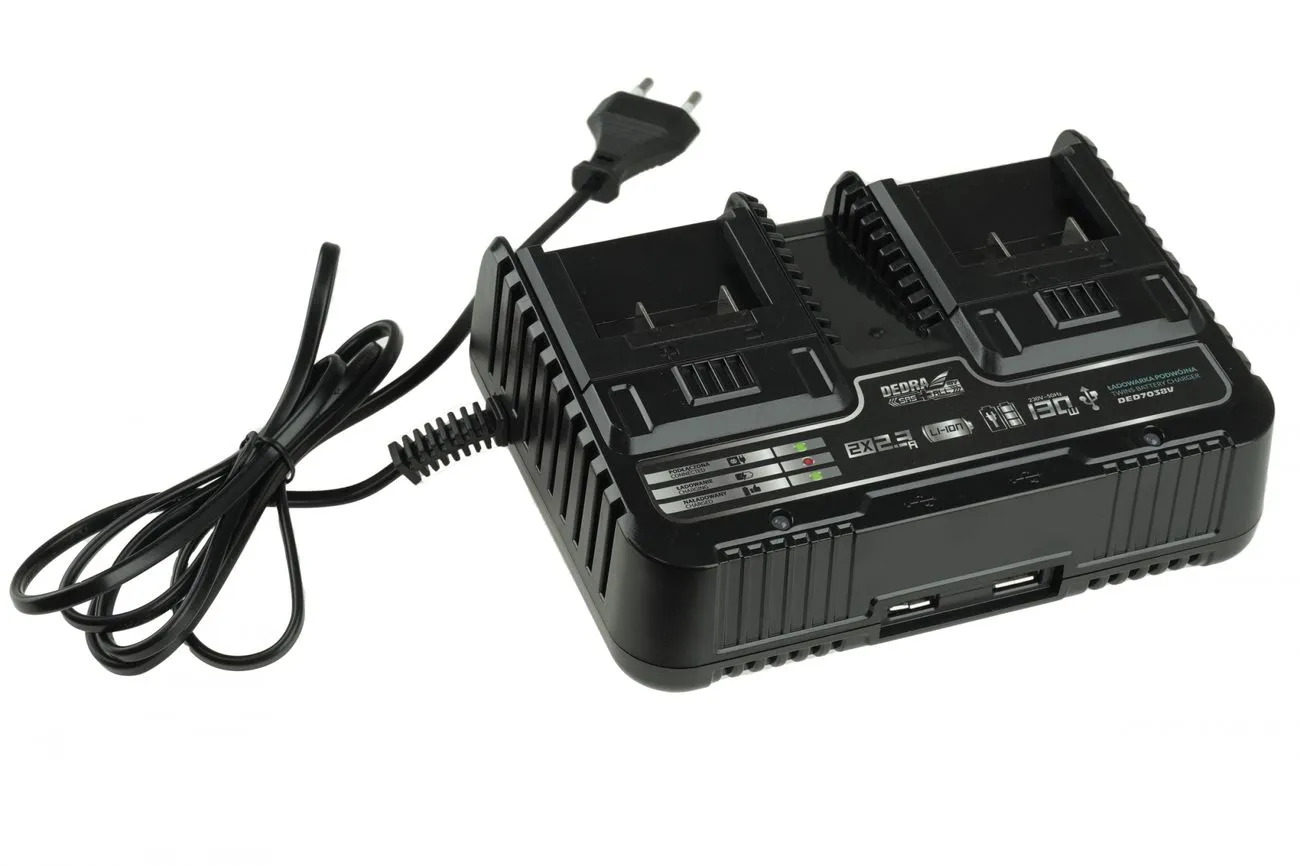 Chargeur Double Batteries Dedra SAS+ALL DED7038V 4 Chargeur Double Batteries Dedra SAS+ALL DED7038V – Image 2