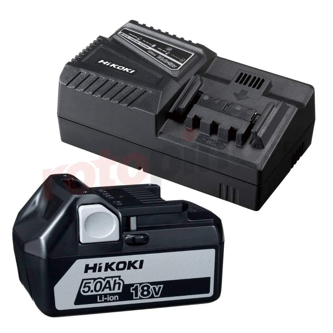 Chargeur Et Batterie 18V 5,0Ah Hikoki UC18YFSL WAZ 3 Chargeur Et Batterie 18V 5,0Ah Hikoki UC18YFSL WAZ