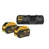 Ensemble De 2 Batteries 9.0Ah Et Chargeur 4A DeWalt FLEXVOLT DCB132X2 -Travail sans fil Soldes Magasin ensemble de 2 batteries 9 0ah et chargeur 4a dewalt flexvolt dcb132x2 69190
