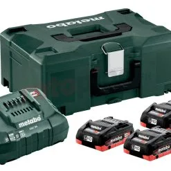 Kit De 3 Batteries 18V LiHD 4.0Ah Avec Chargeur ASC 30-36V En MetaLoc Metabo