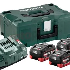 Kit De 3 Batteries 18V LiHD 5.5Ah Et Chargeur ASC 30-36V En MetaLoc Metabo