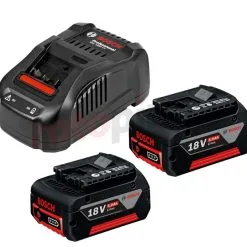 Pack 2 Batteries 18V 5,0Ah + Chargeur Bosch GBA + GAL 1880 CV