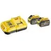 Pack 2 Batteries 9.0Ah + Chargeur 8A DeWalt FLEXVOLT DCB118X2 -Travail sans fil Soldes Magasin pack 2 batteries 9 0ah chargeur 8a dewalt flexvolt dcb118x2 70112
