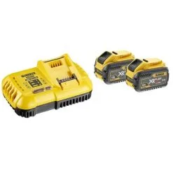 Pack 2 Batteries 9.0Ah + Chargeur 8A DeWalt FLEXVOLT DCB118X2