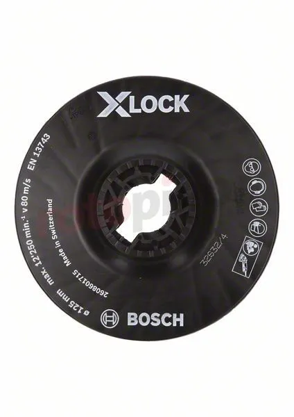 Plateau De Ponçage Moyen X-Lock 125mm Bosch 3 Plateau De Ponçage Moyen X-Lock 125mm Bosch