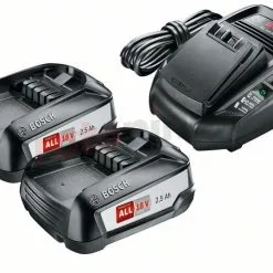 Set : 2 Batteries 18V 2,5Ah Et Chargeur Bosch PBA/AL1830CV