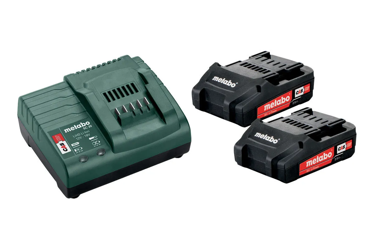 Set De Base 18V 2x2.0Ah Metabo 3 Set De Base 18V 2x2.0Ah Metabo
