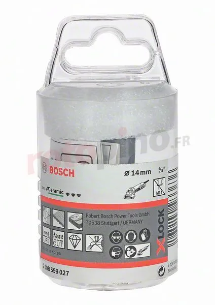 Trépan Diamanté X-Lock 14mm Bosch Best For Ceramic Dry Speed 4 Trépan Diamanté X-Lock 14mm Bosch Best For Ceramic Dry Speed – Image 2
